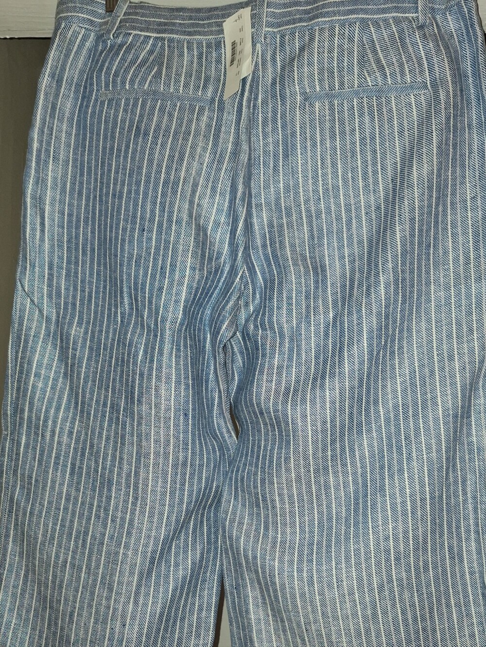 J. Crew Blue and White Striped Capris - Picture 6 of 6